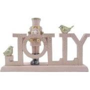 Clayre & Eef Beeld Notenkraker 18 cm Roze Kunststof