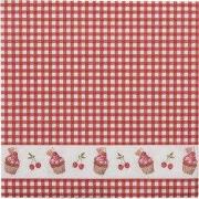 Clayre & Eef Servetten Papier Set van 20 33x33 cm (20) Rood Wit Papier...