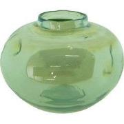 Clayre & Eef Vaas Ø 15x11 cm Groen Glas