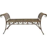 Clayre & Eef Tuinbank 142x41x66 cm Groen IJzer