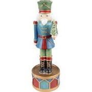 Clayre & Eef Kandelaar Notenkraker 24 cm Blauw Groen Kunststof