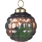 Clayre & Eef Kerstbal Ø 7 cm Groen Glas