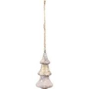 Clayre & Eef Kersthanger Kerstboom Ø 6x13 cm Goudkleurig Hout