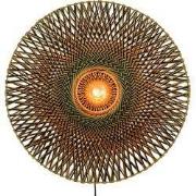 Wandlamp Bali - Bamboe/Zwart - Ø87cm