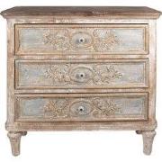 Clayre & Eef Dressoir 97x38x98 cm Beige Grijs Hout