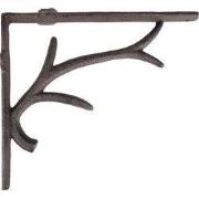 Clayre & Eef Hoekijzer 5x25x21 cm Bruin IJzer Gewei