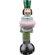Clayre & Eef Beeld Notenkraker 79 cm Groen Blauw Kunststof