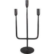 Clayre & Eef Kandelaar 43 cm Zwart IJzer