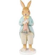 Clayre & Eef Beeld Konijn 15 cm Bruin Polyresin