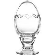 Clayre & Eef Glazen potje Ei Ø 8x16 cm Transparant Glas