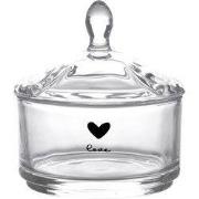 Clayre & Eef Glazen potje Ø 9x9 cm Glas Hart