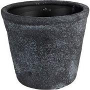 Clayre & Eef Bloempot Ø 12x10 cm Grijs Keramiek