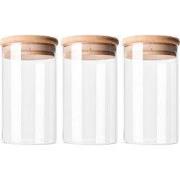 Krumble Voorraadpotten glas - 700 ml per pot - Set van 3