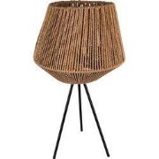 Clayre & Eef Tafellamp Ø 31x53 cm Bruin Zwart IJzer