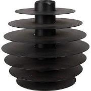 Clayre & Eef Kandelaar 14 cm Zwart IJzer