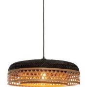 Hanglamp Ubud - Zwart/Bamboe - Ø60cm