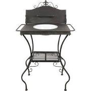 Clayre & Eef Kaptafel 72x48x114 cm Bruin Groen IJzer