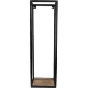 Clayre & Eef Wandrek 20x20x65 cm Zwart Bruin IJzer