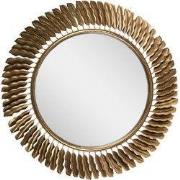 Clayre & Eef Spiegel Ø 72 cm Goudkleurig IJzer