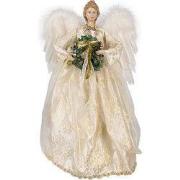 Clayre & Eef Kerstdecoratie Engel 46 cm Wit Kunststof