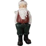 Clayre & Eef Beeld Kerstman 26x25x51 cm Rood Magnesium (MGO)