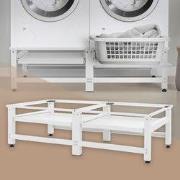 Wasmachine onderstel set van 2 61x53.5x37 cm met uitschuifplank in wit...