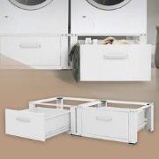 Tussenbouwframe voor wasmachine Aansluitframe met uittrekbare plank 60...