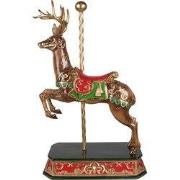 Clayre & Eef Beeld Rendier 35x18x56 cm Bruin Polyresin