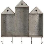 Clayre & Eef Wandrek 62x12x66 cm Grijs Bruin Metaal