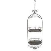 Clayre & Eef Planthouder 33x24x91/108 cm Grijs IJzer