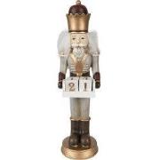 Clayre & Eef Beeld Notenkraker 22 cm Grijs Polyresin