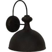 Clayre & Eef Wandlamp 44x35x44 cm Zwart IJzer