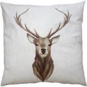 Clayre & Eef Kussenhoes 45x45 cm Beige Bruin Polyester Hert