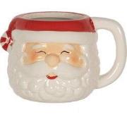 Clayre & Eef Mok Kerstman 450 ml Wit Rood Keramiek