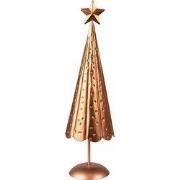 Clayre & Eef Kerstdecoratie Kerstboom 38 cm Koperkleurig IJzer
