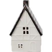 Clayre & Eef Decoratie Huis 12 cm Beige Zilverkleurig Porselein