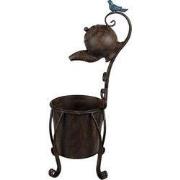 Clayre & Eef Planthouder Theepot 24x30x62 cm Bruin IJzer