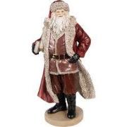 Clayre & Eef Beeld Kerstman 33 cm Rood Polyresin