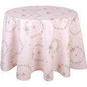 Clayre & Eef Tafelkleed Ø 170 cm Roze Katoen Konijn
