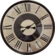 Clayre & Eef Wandklok Ø 50x6 cm Bruin Beige Kunststof