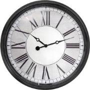Clayre & Eef Wandklok Ø 58x8 cm Zwart Grijs Kunststof