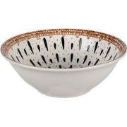 Clayre & Eef Kom 300 ml Wit Zwart Keramiek