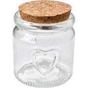 Clayre & Eef Voorraadpot Ø 6x7 cm Transparant Glas