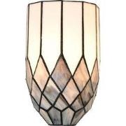 Lumilamp Wandlamp Tiffany 18x27 cm Grijs Glas