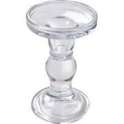 Clayre & Eef Kandelaar Ø 8x14 cm Transparant Glas