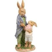 Clayre & Eef Beeld Konijn 21 cm Bruin Polyresin