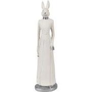 Clayre & Eef Beeld Konijn 28 cm Wit Polyresin