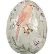 Clayre & Eef Beeld Ei 13 cm Groen Polyresin