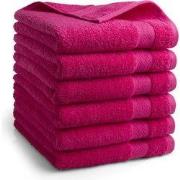 DoubleDry Hotel Handdoeken 50 x 100 cm – Set van 6 – 100% Katoen 500 g...