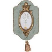 Clayre & Eef Fotolijst 10x15 cm Groen Goudkleurig Kunststof